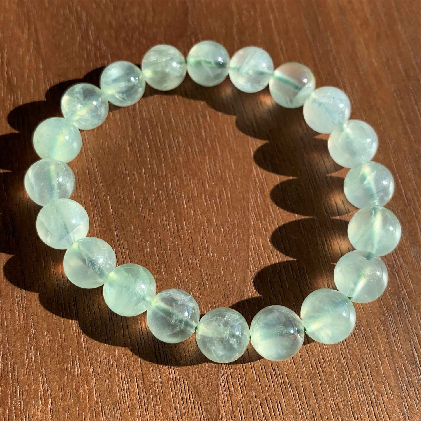 High Quality Prehnite Bracelet in 8 to 10MM