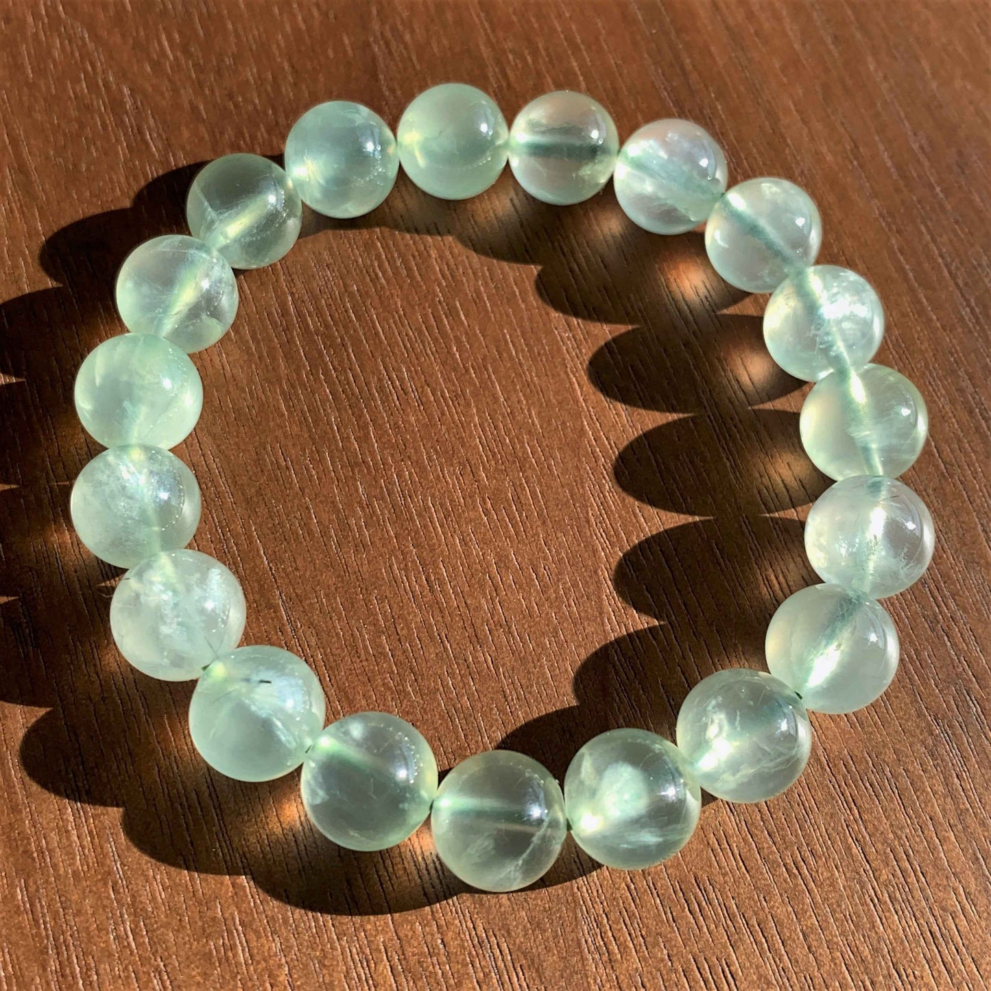 High Quality Prehnite Bracelet in 8 to 10MM