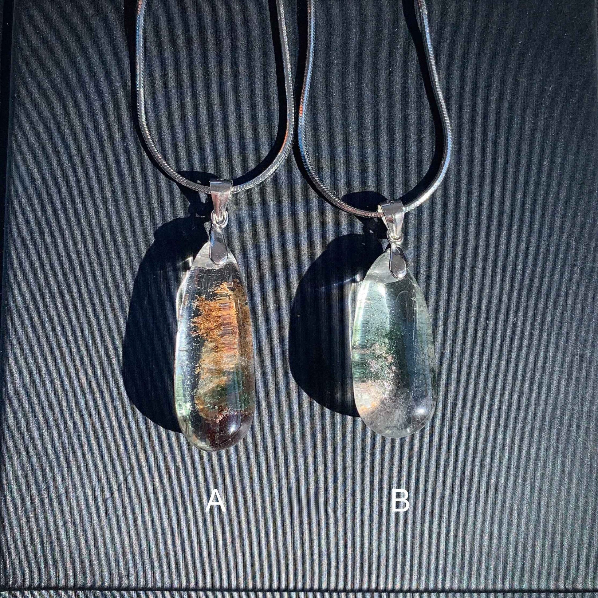 Garden Quartz 925 Sterling Silver Pendant (chain excluded)