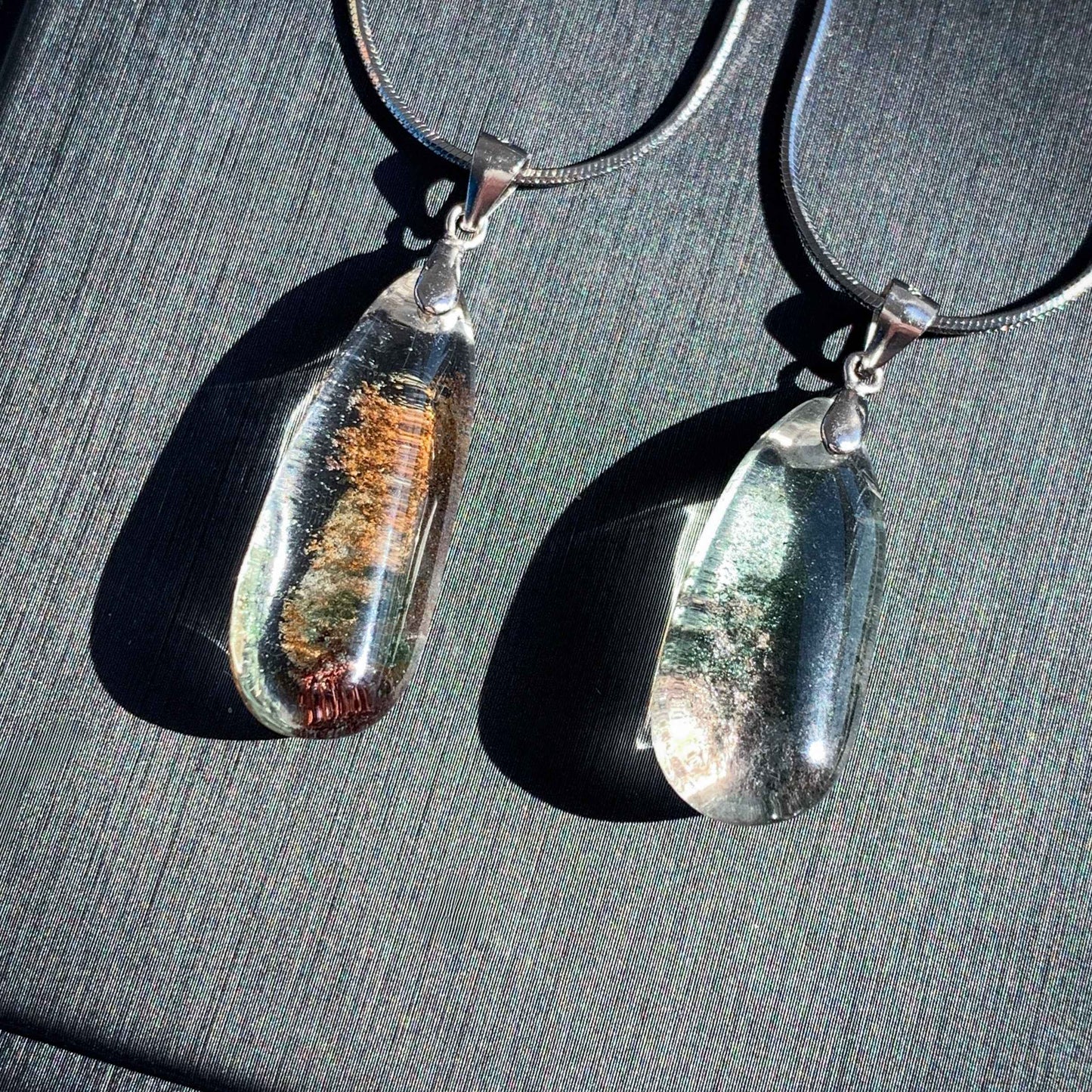 Garden Quartz 925 Sterling Silver Pendant (chain excluded)