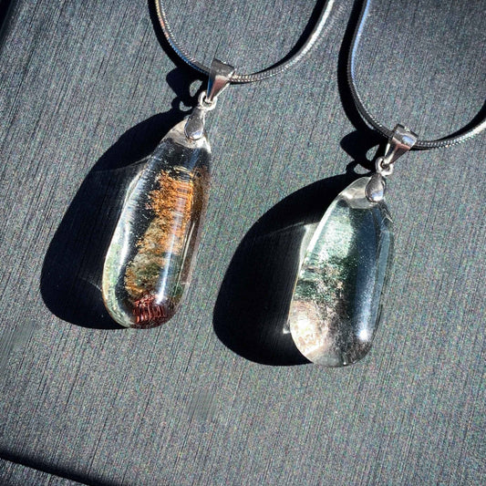 Garden Quartz 925 Sterling Silver Pendant (chain excluded)