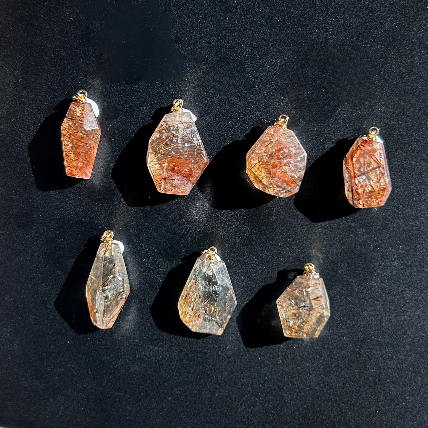 Rare High Quality Golden Black Super7 Small 14k Gold Pendant (chain included)