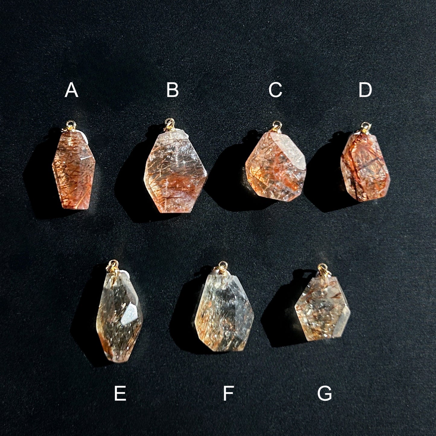 Rare High Quality Golden Black Super7 Small 14k Gold Pendant (chain included)