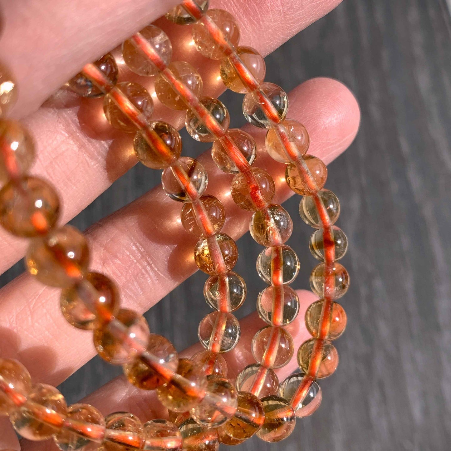 Natural Citrine Bracelet in 6MM