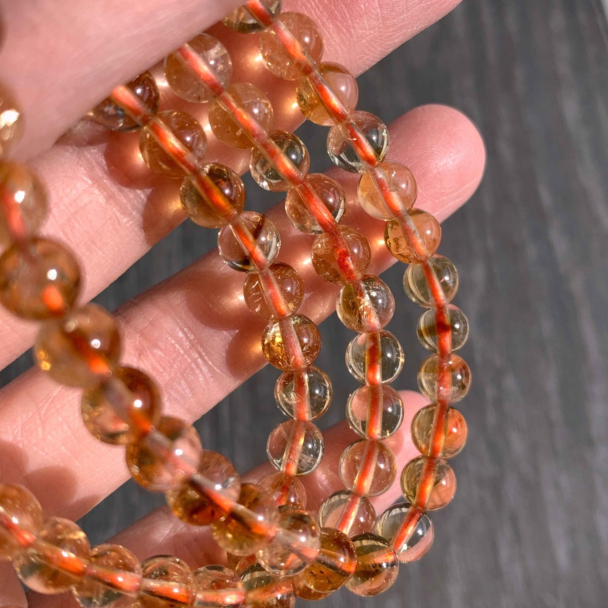 Natural Citrine Bracelet in 6MM