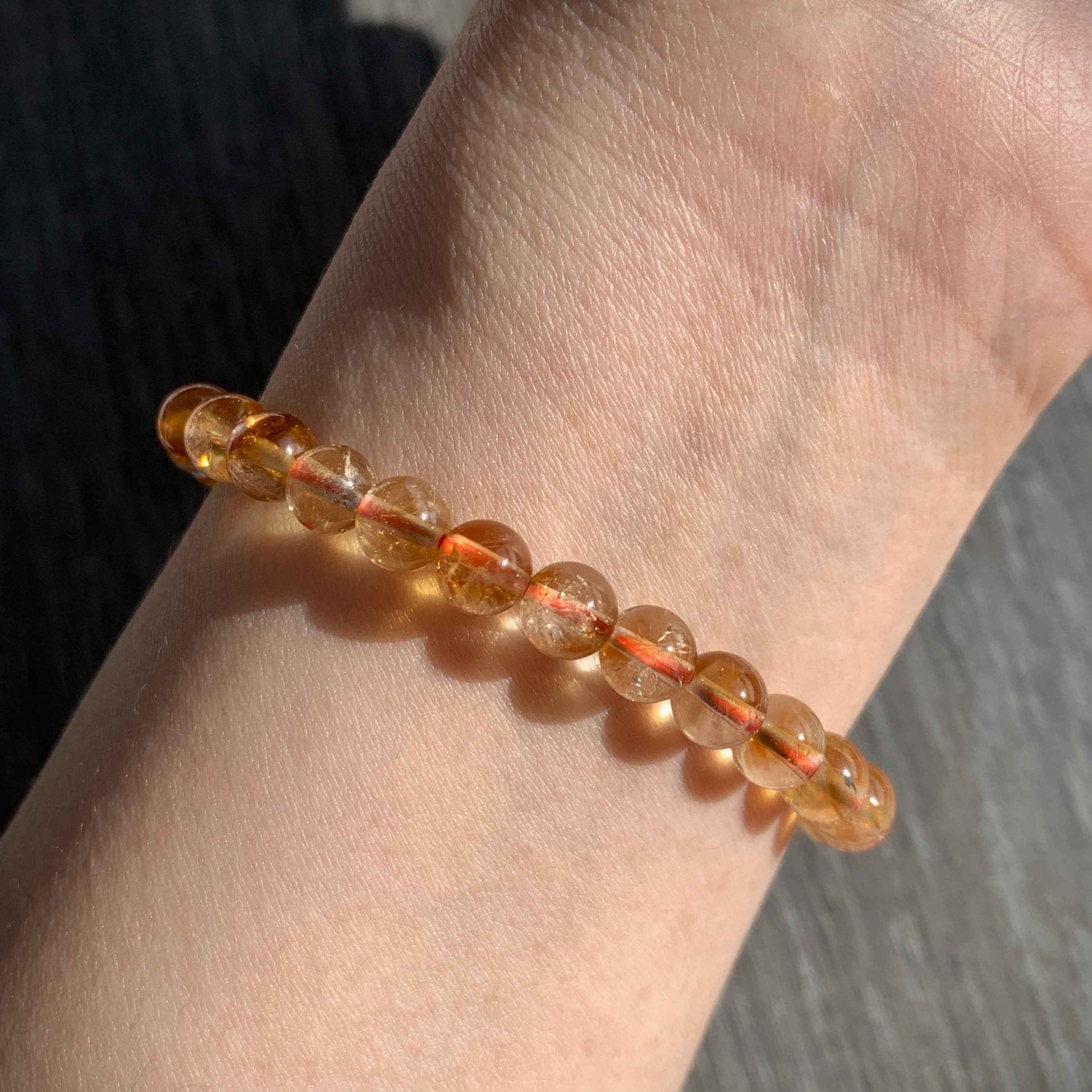 Natural Citrine Bracelet in 6MM