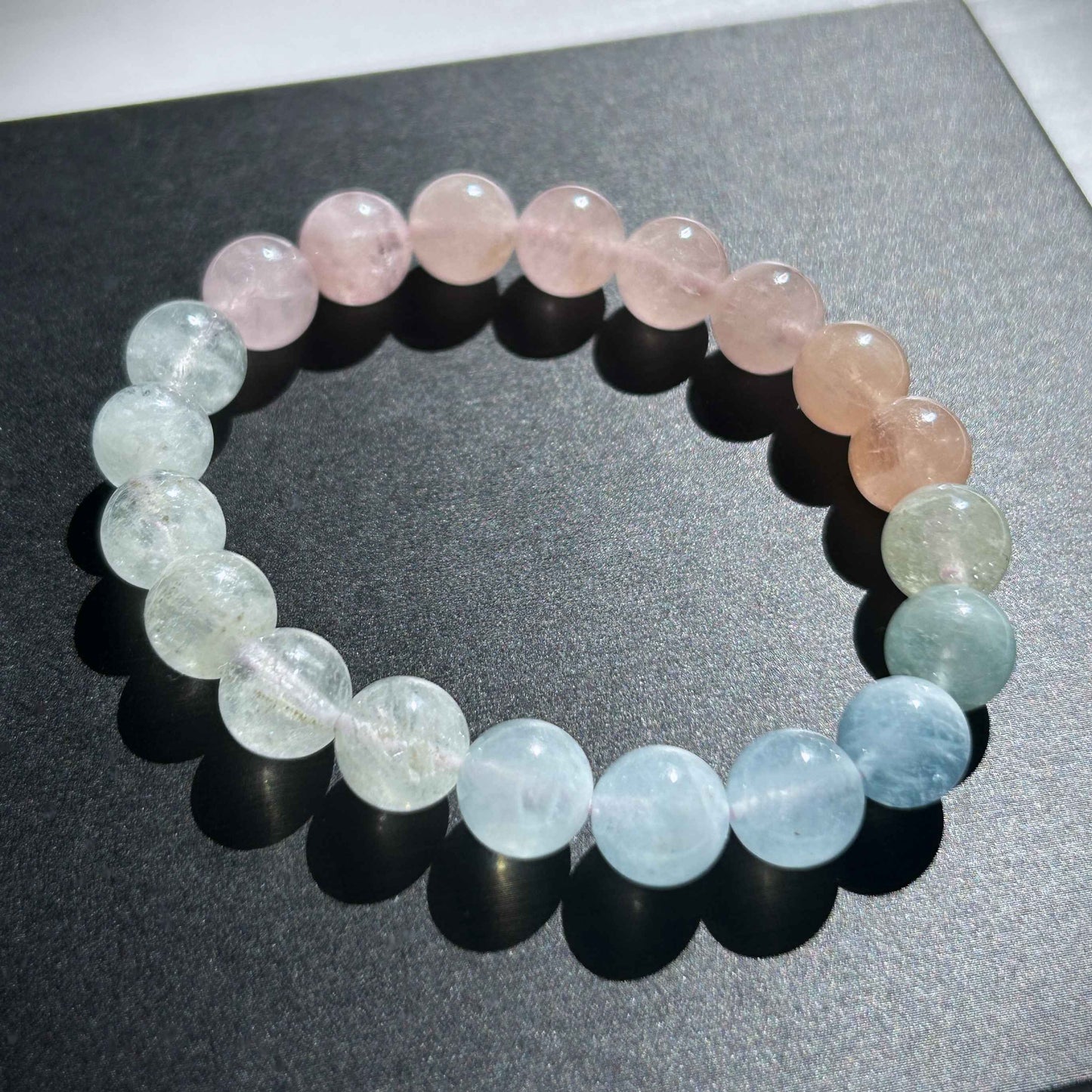 Rainbow Morganite Bracelet in 9MM