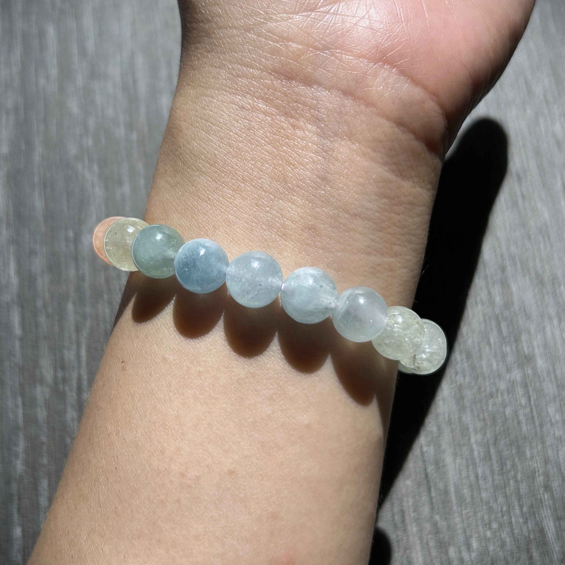 Rainbow Morganite Bracelet in 9MM