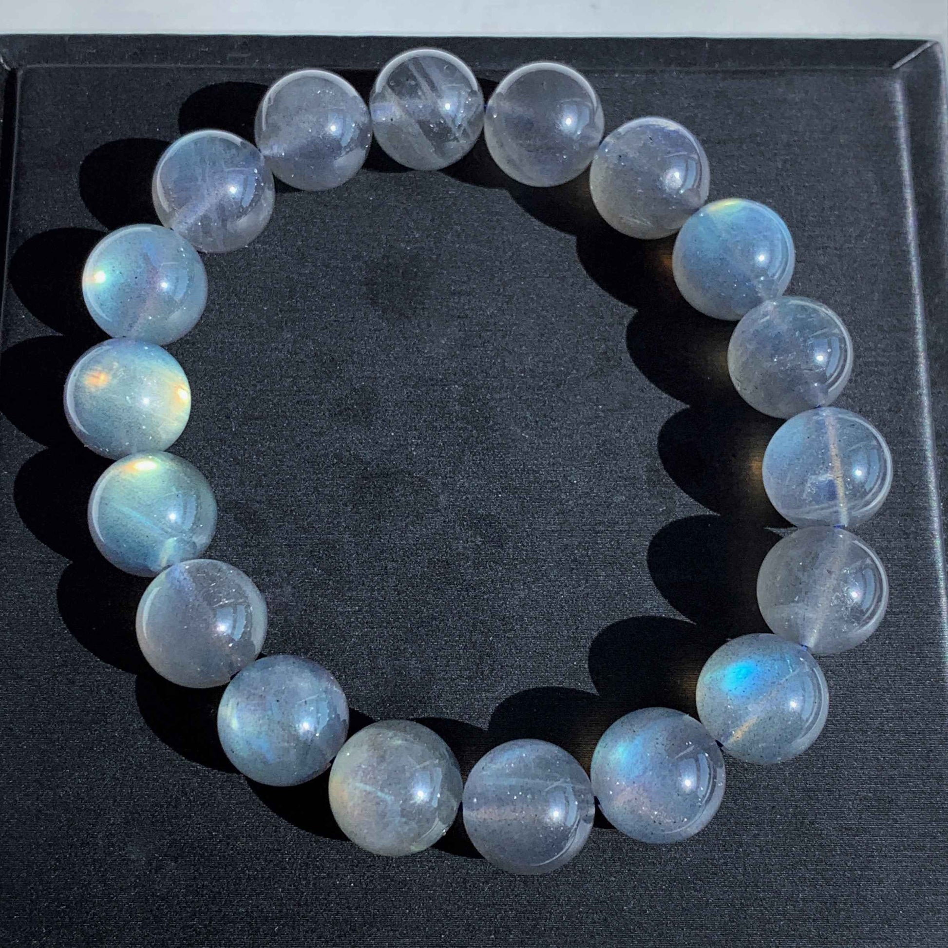 Natural Labradorite Bracelet in 6 to 11MM