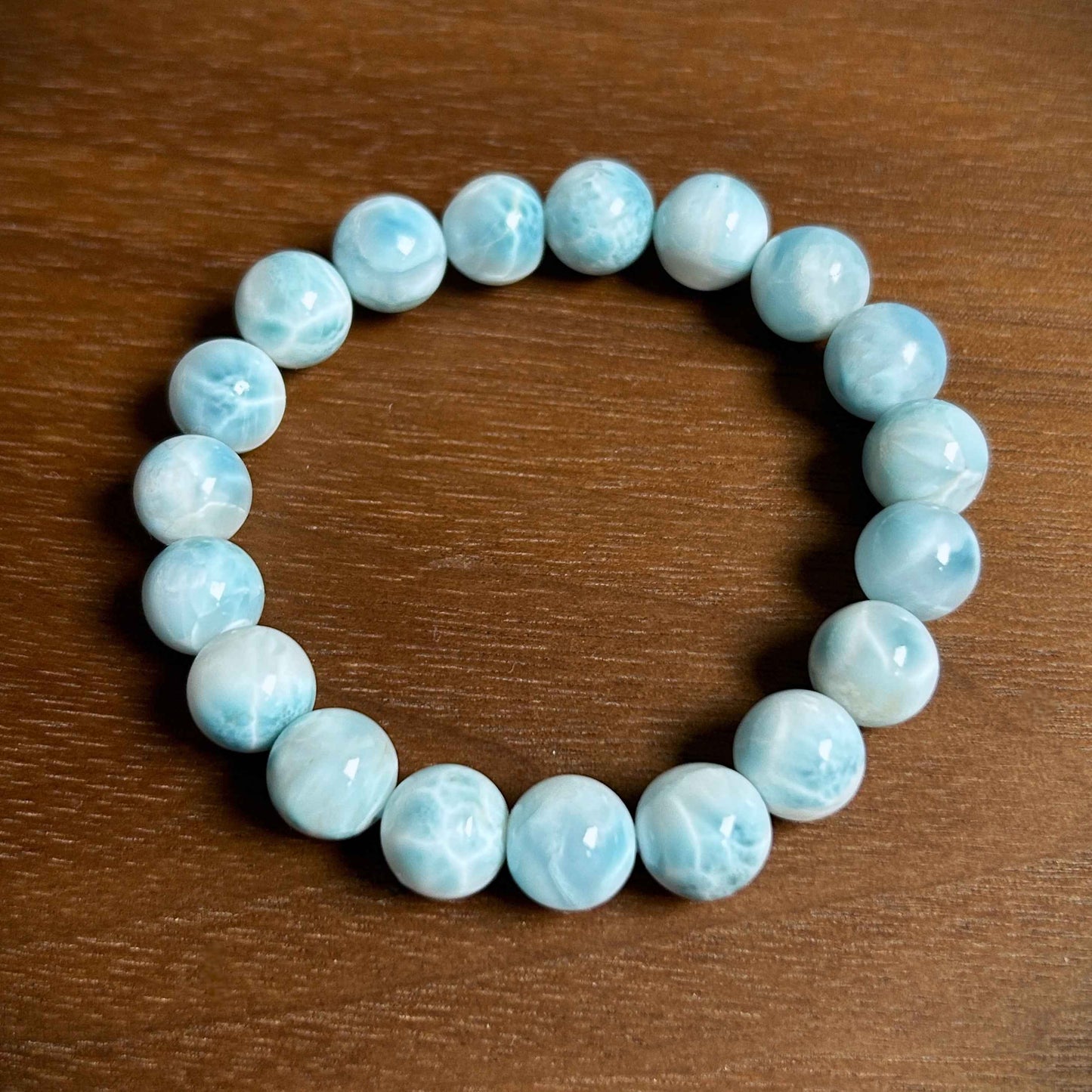 Top Quality Larimar Bracelet in 10.5MM