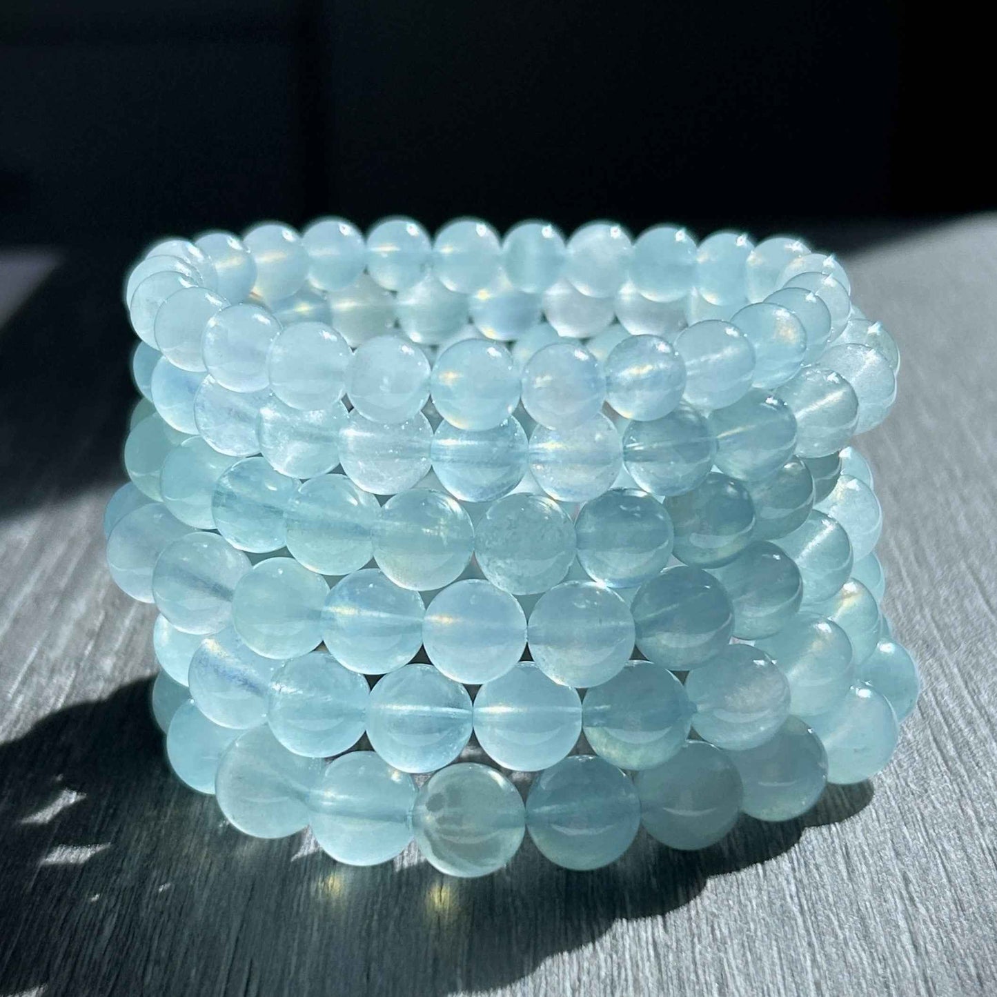 High Quality Aquamarine Bracelet in 7 to 10MM | Birthstone of March