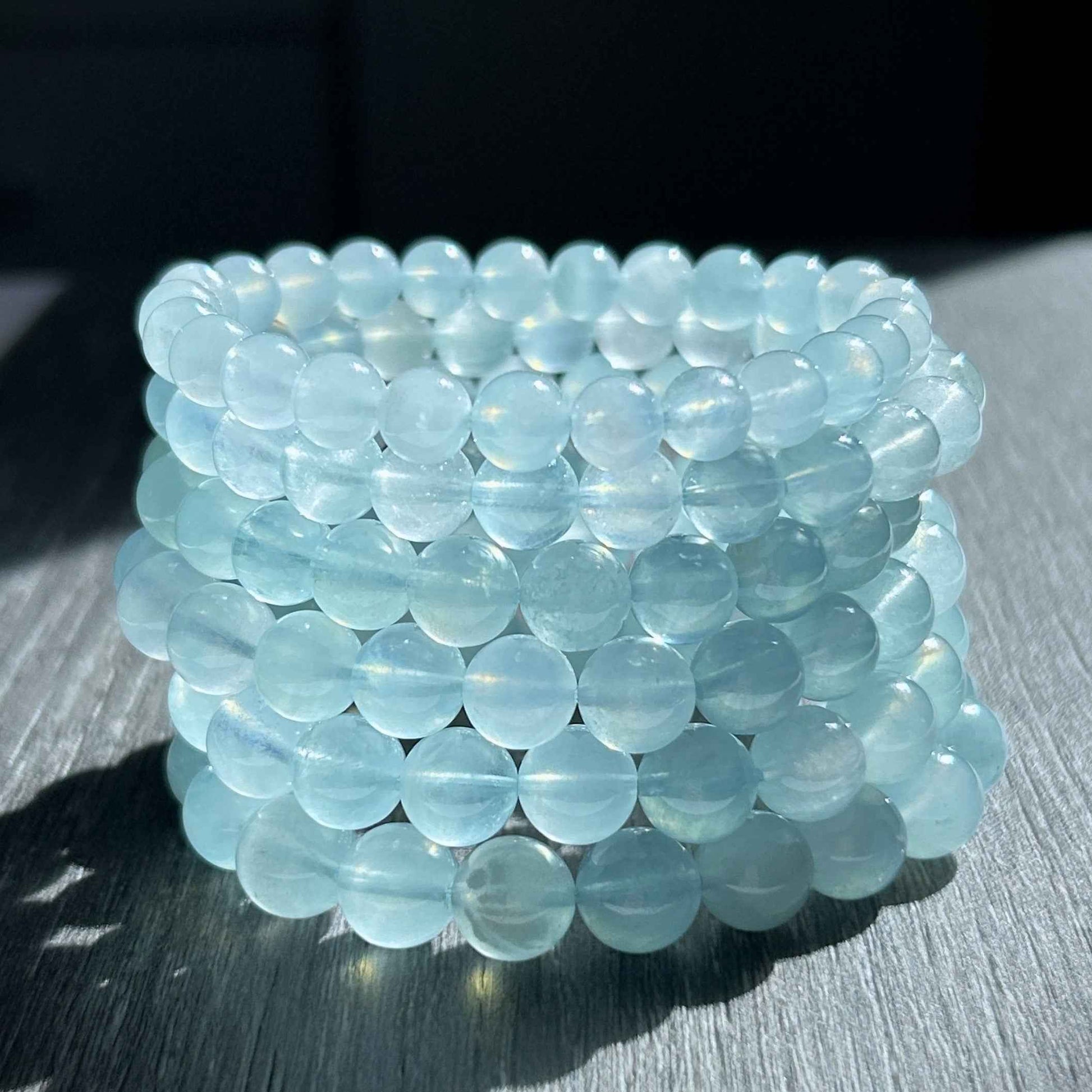 High Quality Aquamarine Bracelet in 7 to 10MM | Birthstone of March