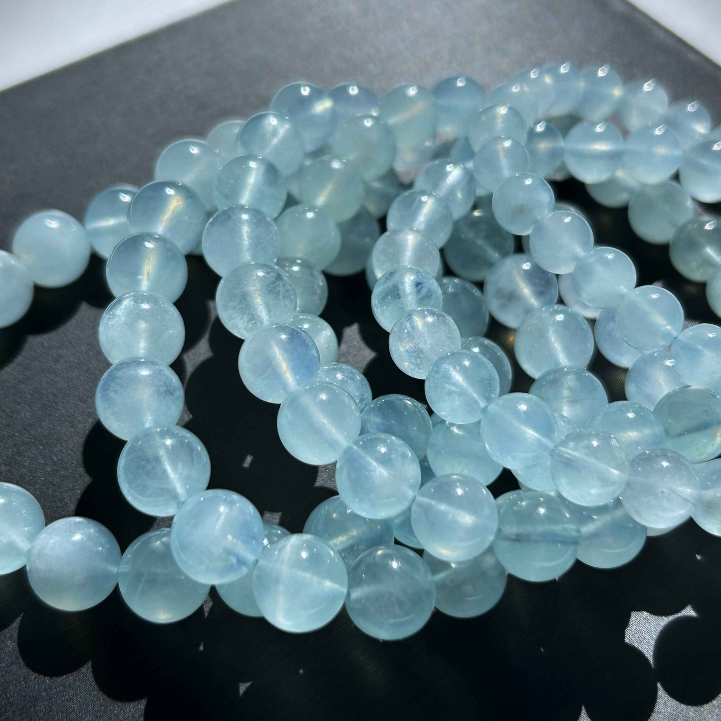 High Quality Aquamarine Bracelet in 7 to 10MM | Birthstone of March