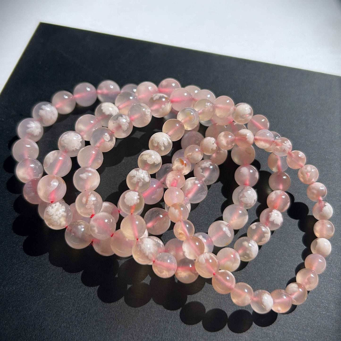 High Quality Sakura Agate Bracelet in 7 to 9MM