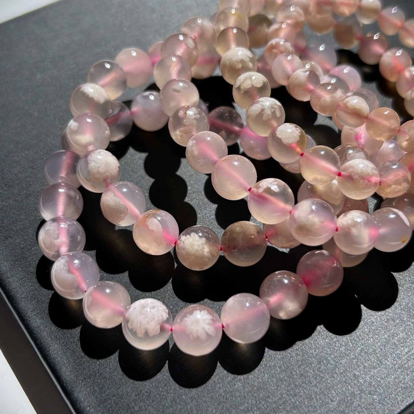 High Quality Sakura Agate Bracelet in 7 to 9MM