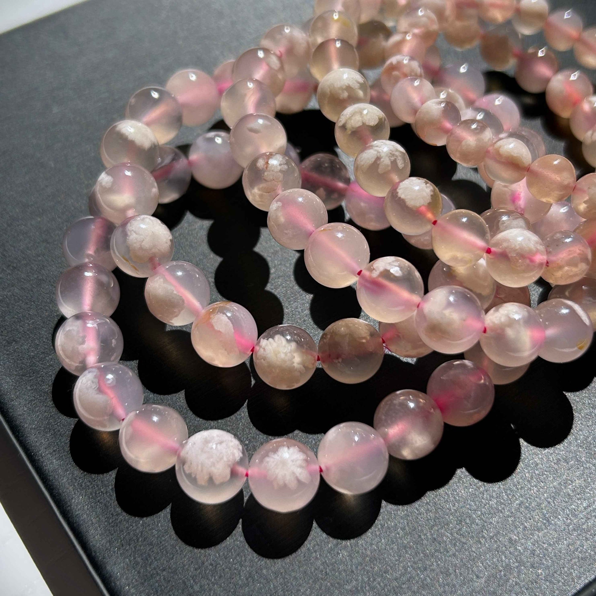 High Quality Sakura Agate Bracelet in 7 to 9MM