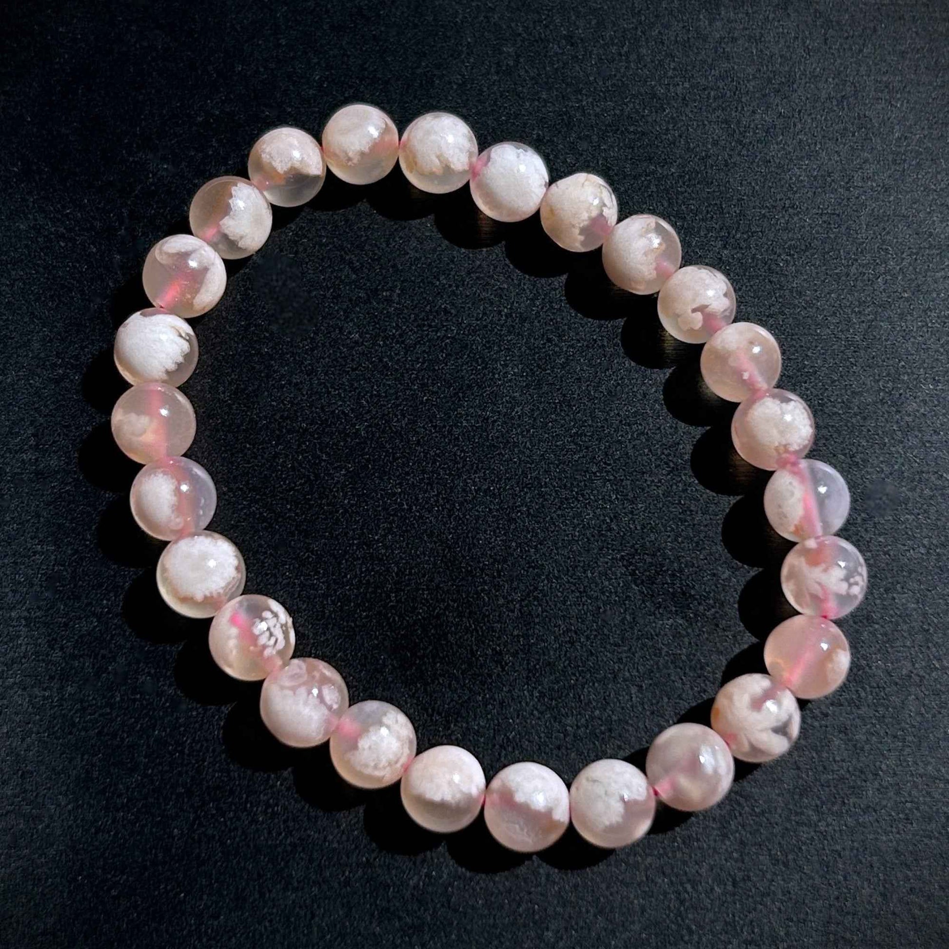 High Quality Sakura Agate Bracelet in 7 to 9MM