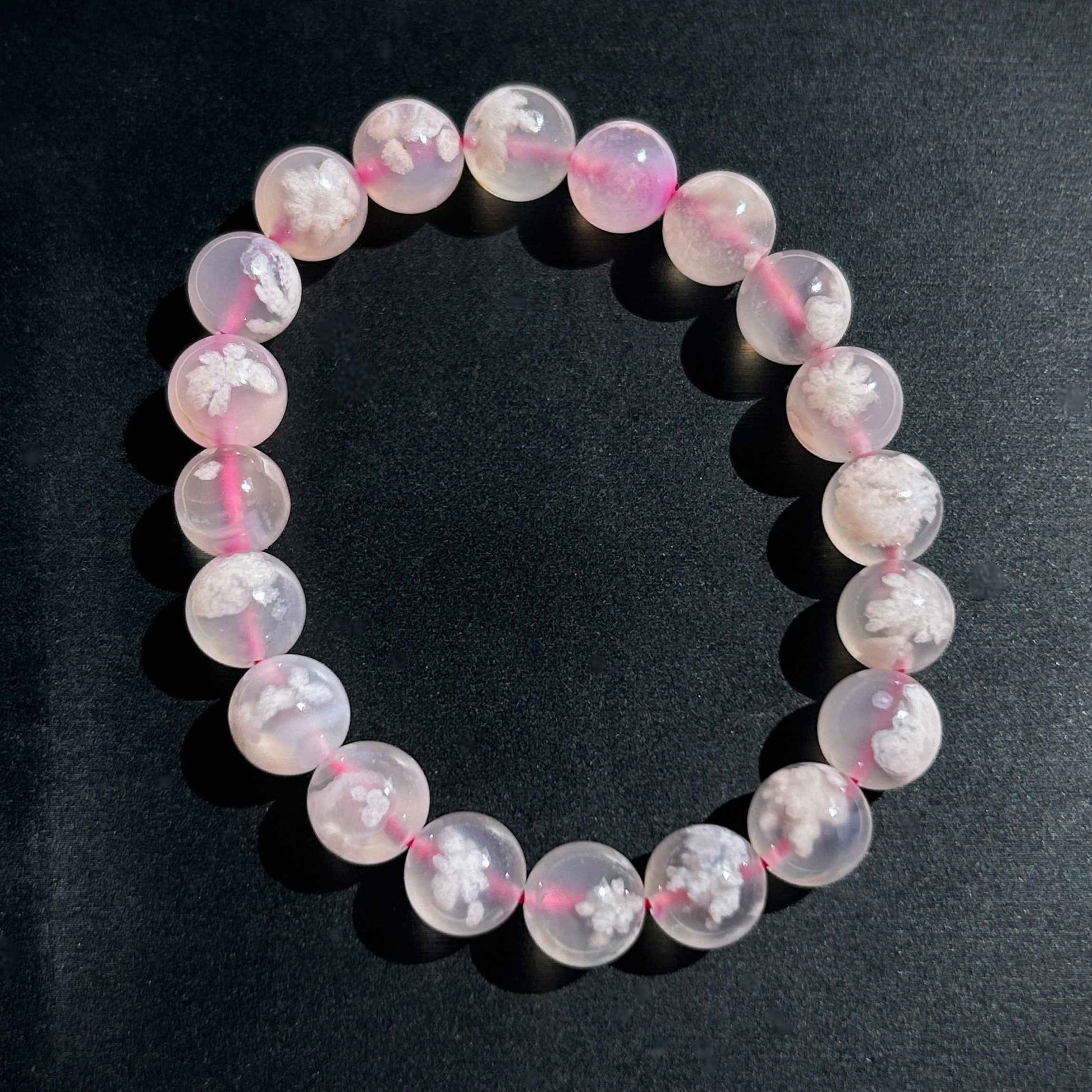 High Quality Sakura Agate Bracelet in 7 to 9MM