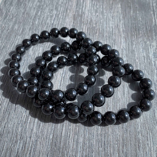 Natural Black Tourmaline Bracelet in 8.5MM