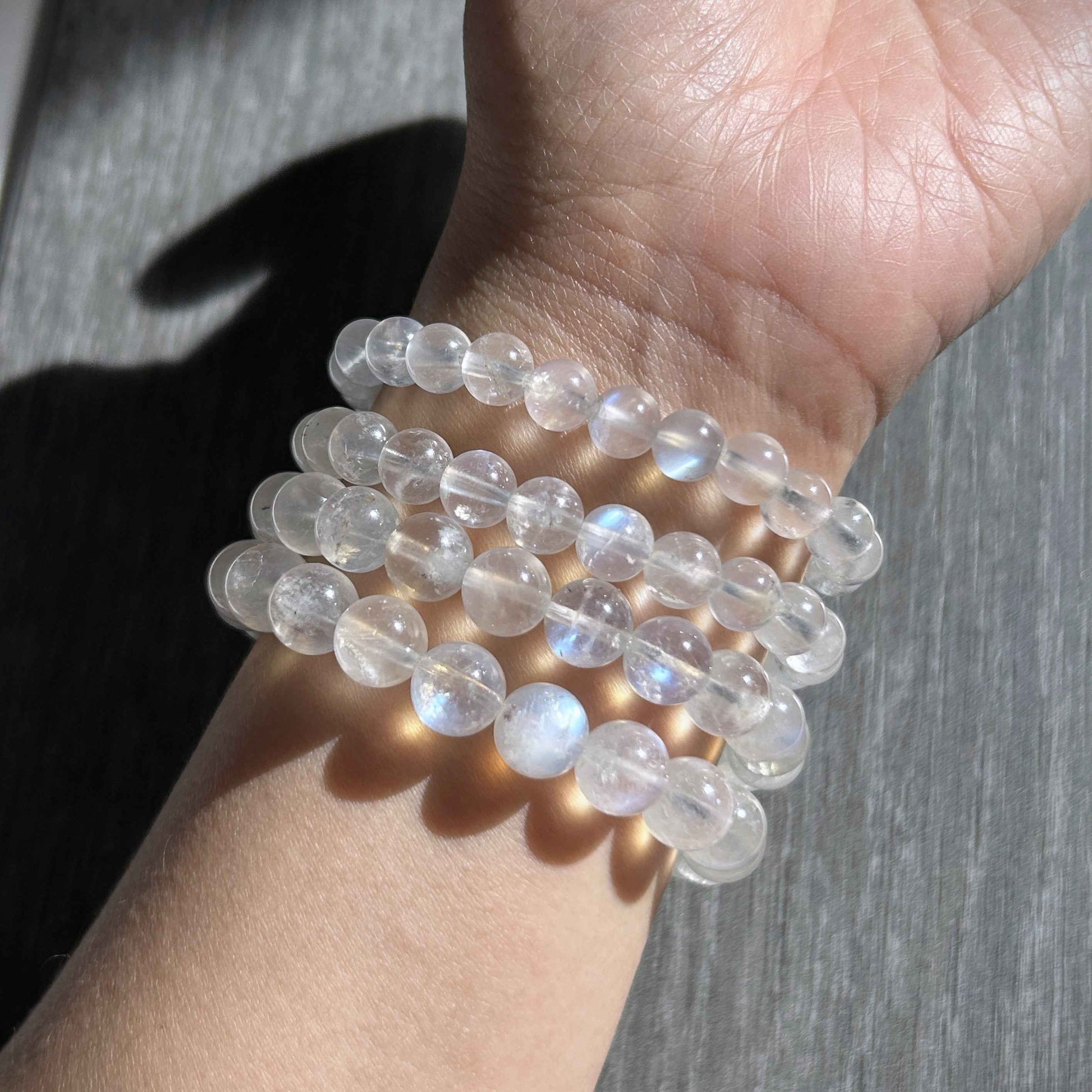 High Quality Moonstone Bracelet in 7 to 9MM | Birthstone of June