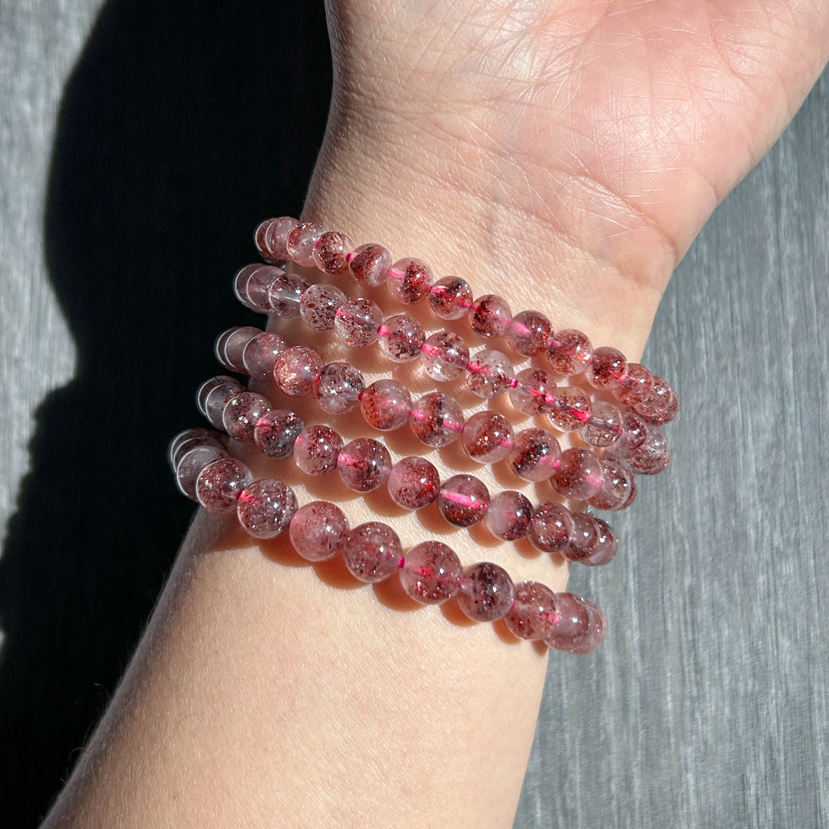Rare Super 7 Lepidocrocite Bracelet in 5-7MM