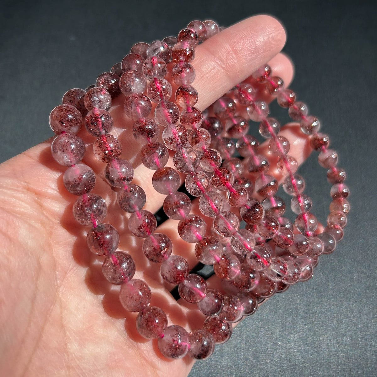 Rare Super 7 Lepidocrocite Bracelet in 5-7MM