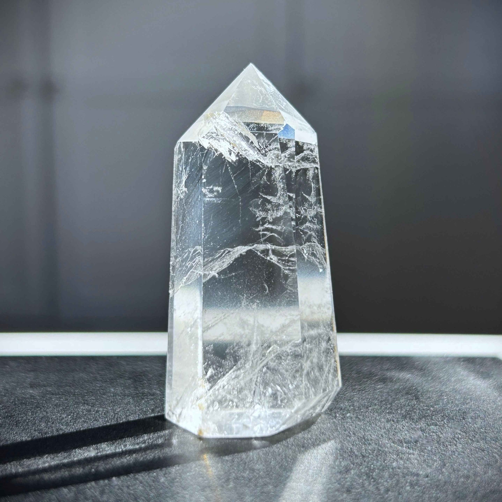 Rare Blue Needle Quartz Points Standing Stone