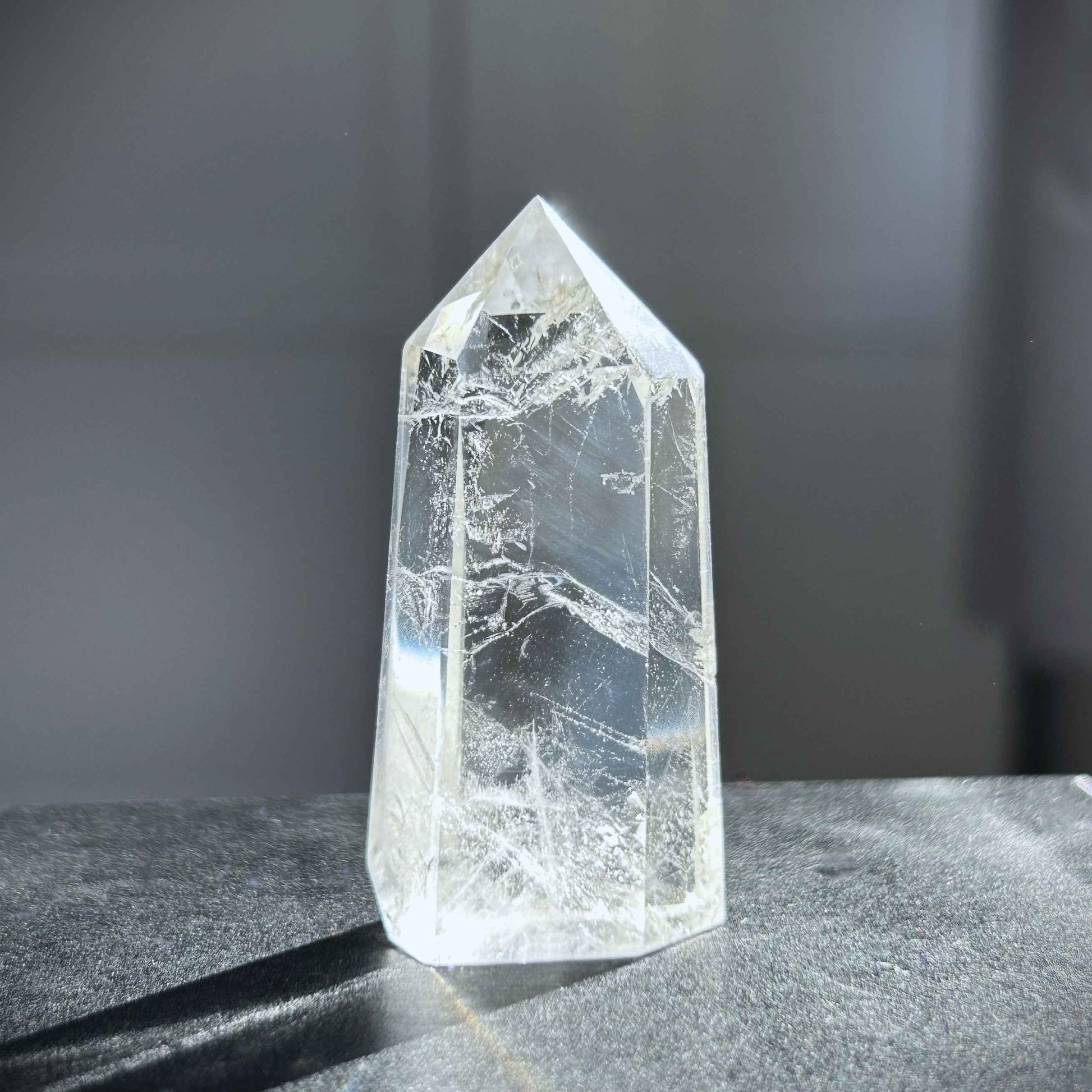 Rare Blue Needle Quartz Points Standing Stone