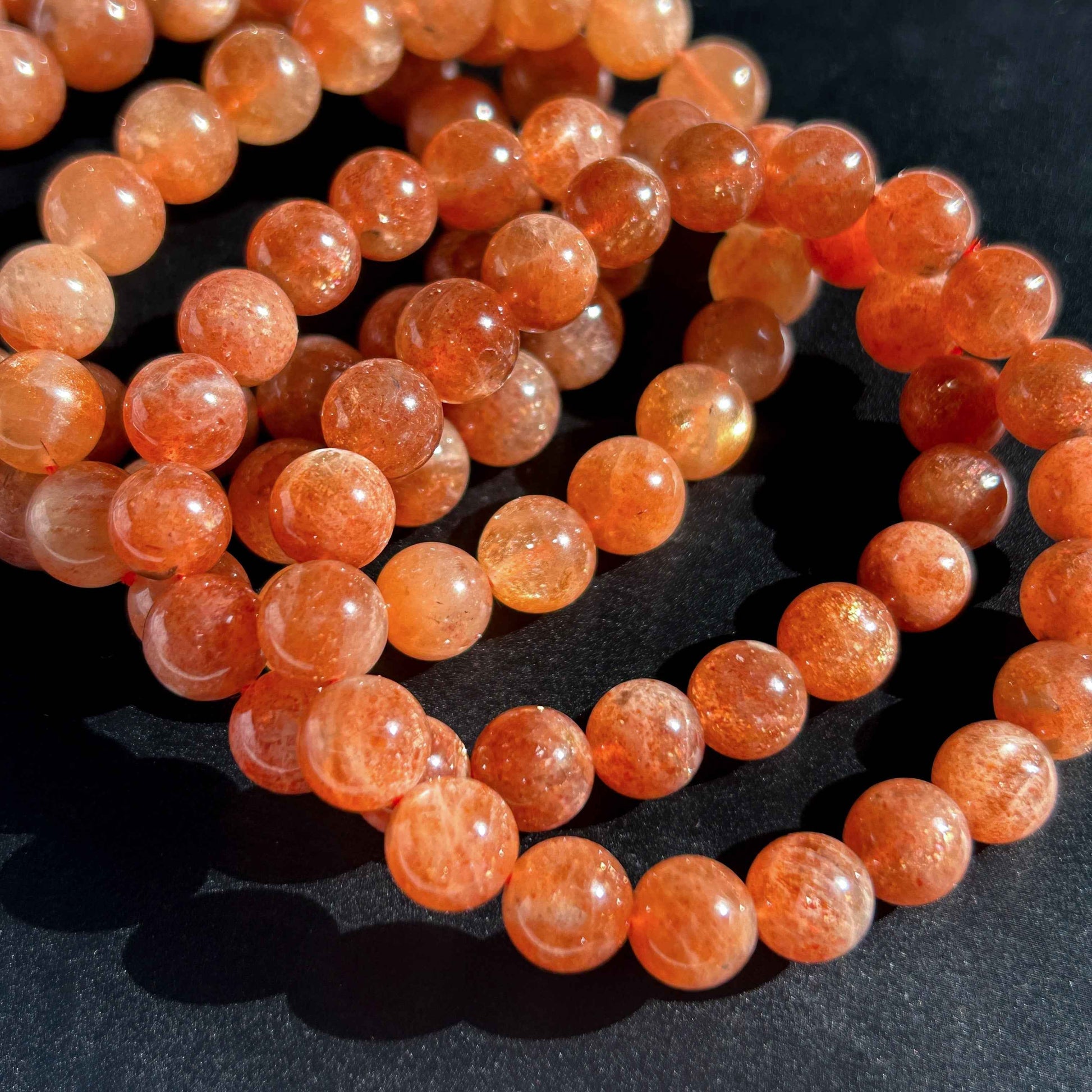 Golden Sunstone Quartz Bracelet in 9 to 10MM