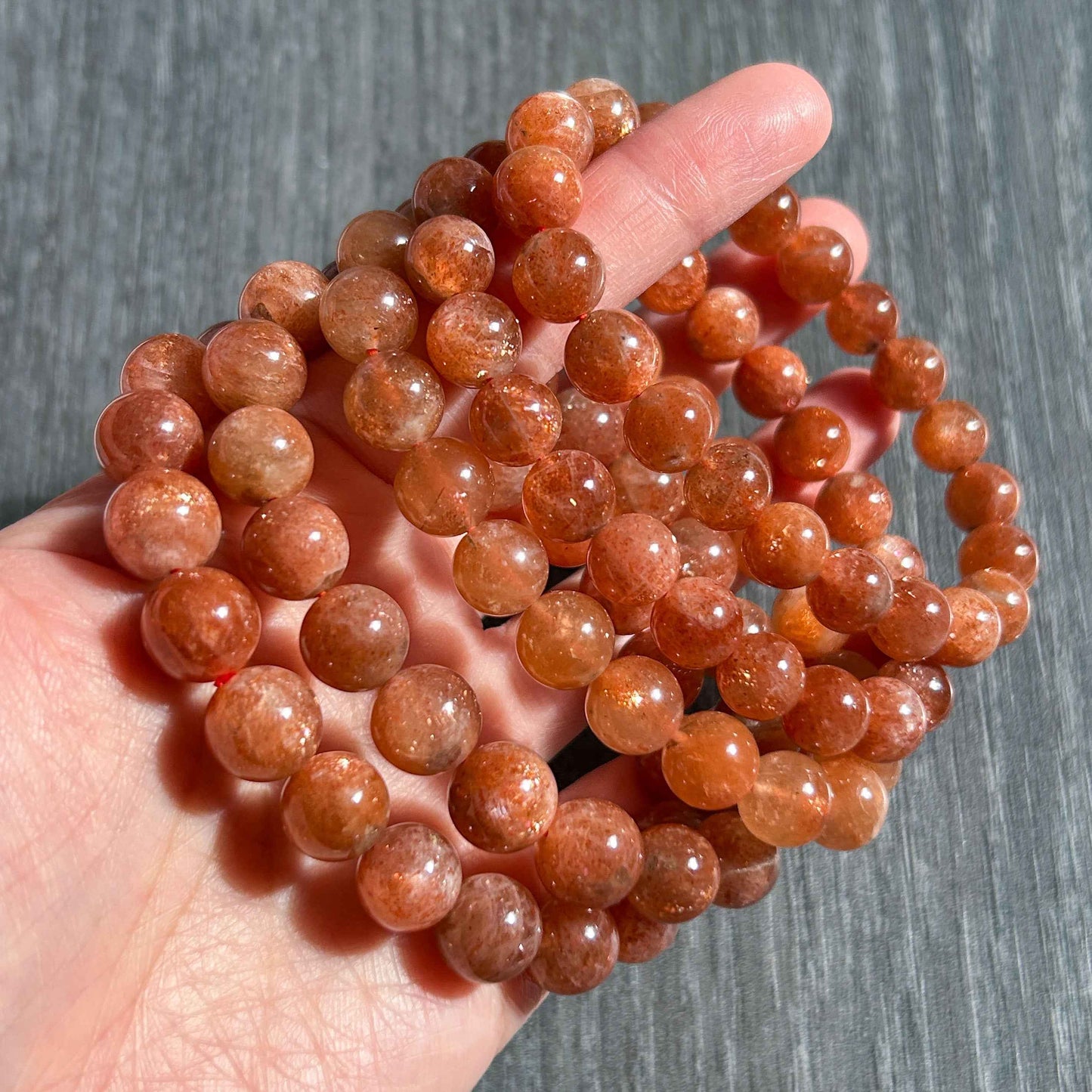 Golden Sunstone Quartz Bracelet in 9 to 10MM