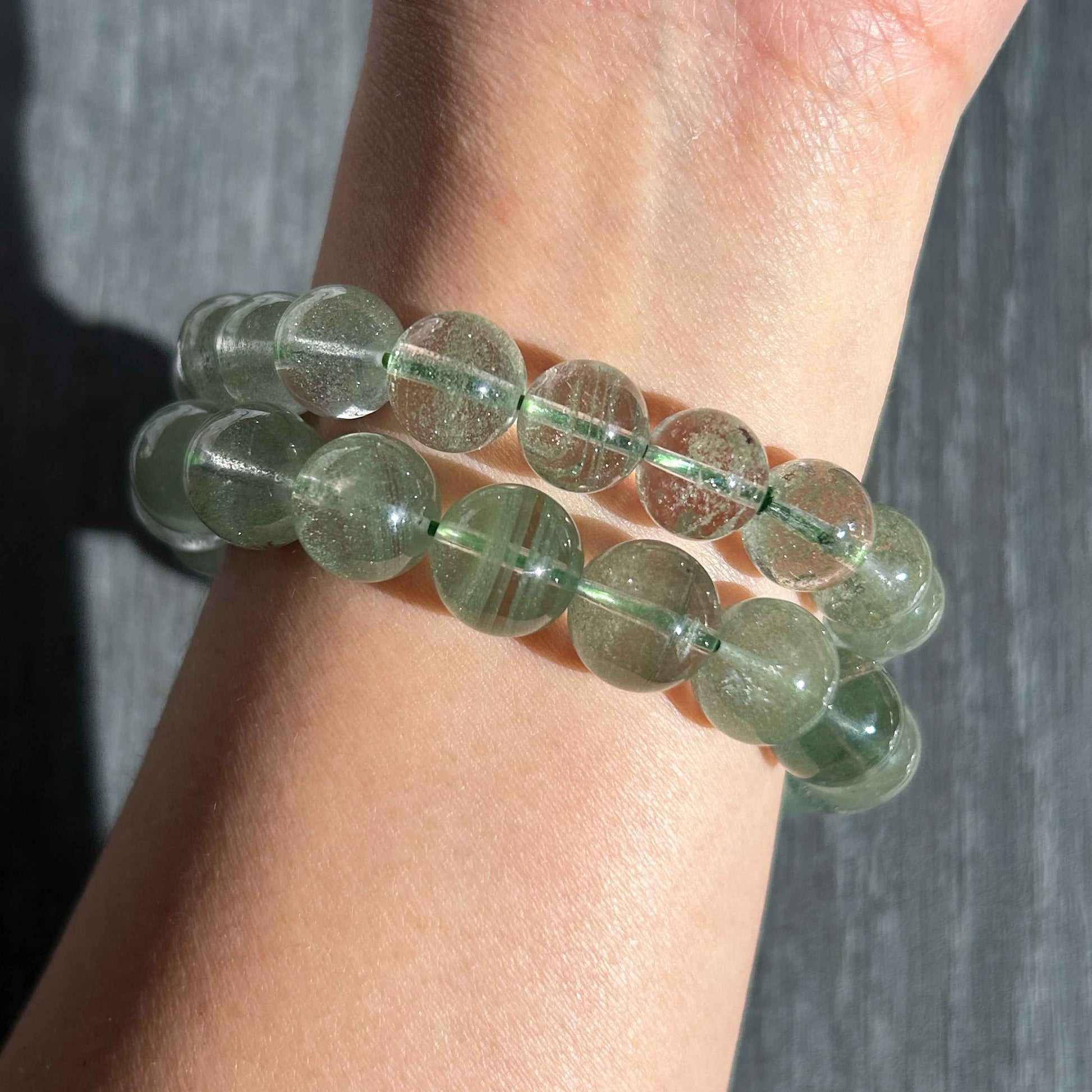High Quality Green Garden Quartz Bracelet in 10-11MM