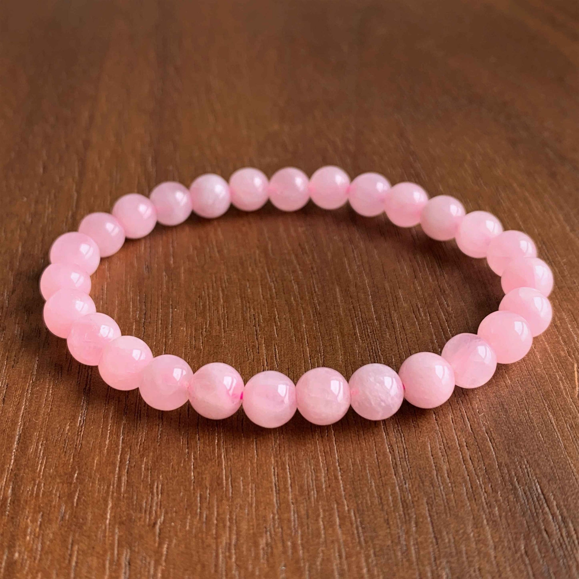 Natural Rose Quartz Bracelet in 6 to 10MM