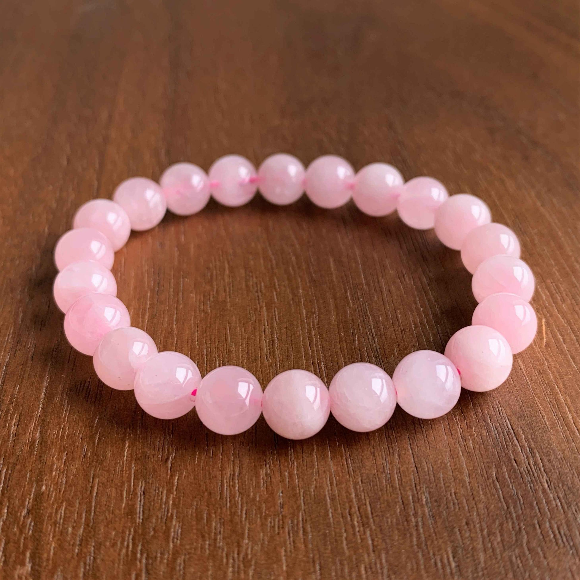 Natural Rose Quartz Bracelet in 6 to 10MM