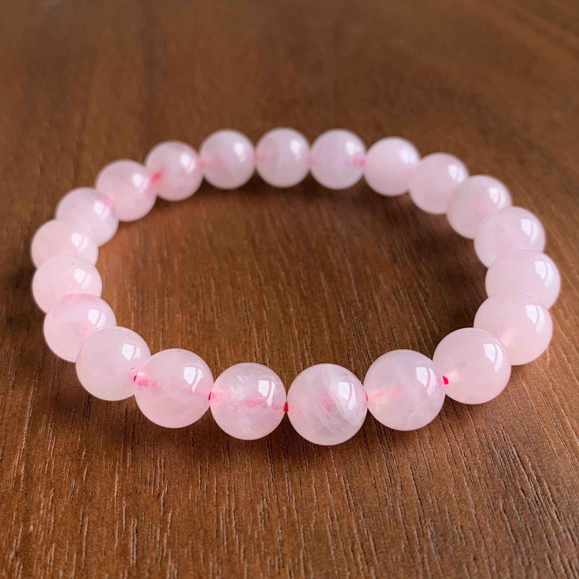 Natural Rose Quartz Bracelet in 6 to 10MM
