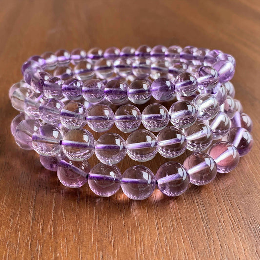 Lavender Amethyst Bracelet in 7 to 10MM