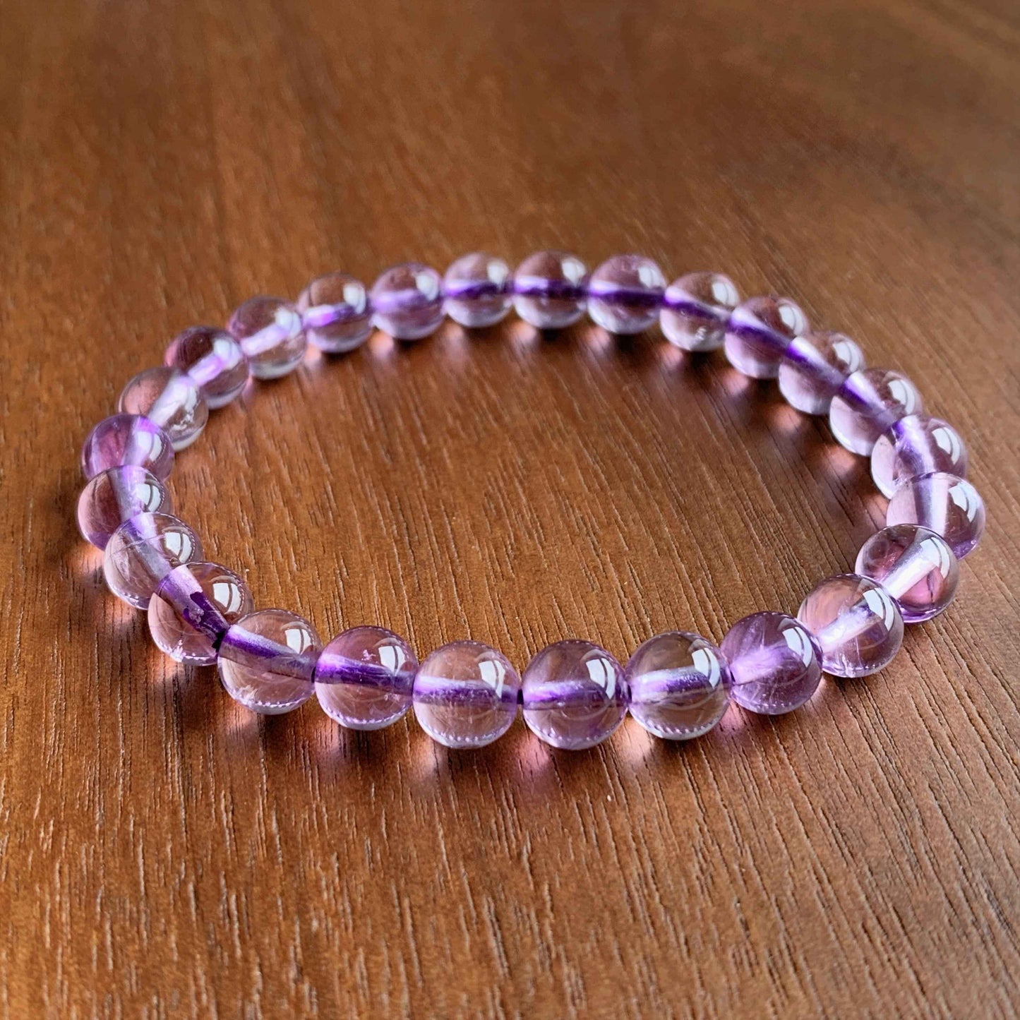 Lavender Amethyst Bracelet in 7 to 10MM