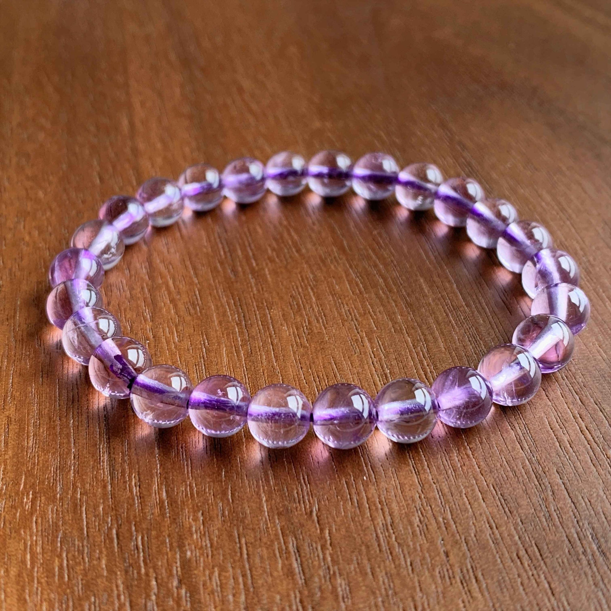 Lavender Amethyst Bracelet in 7 to 10MM