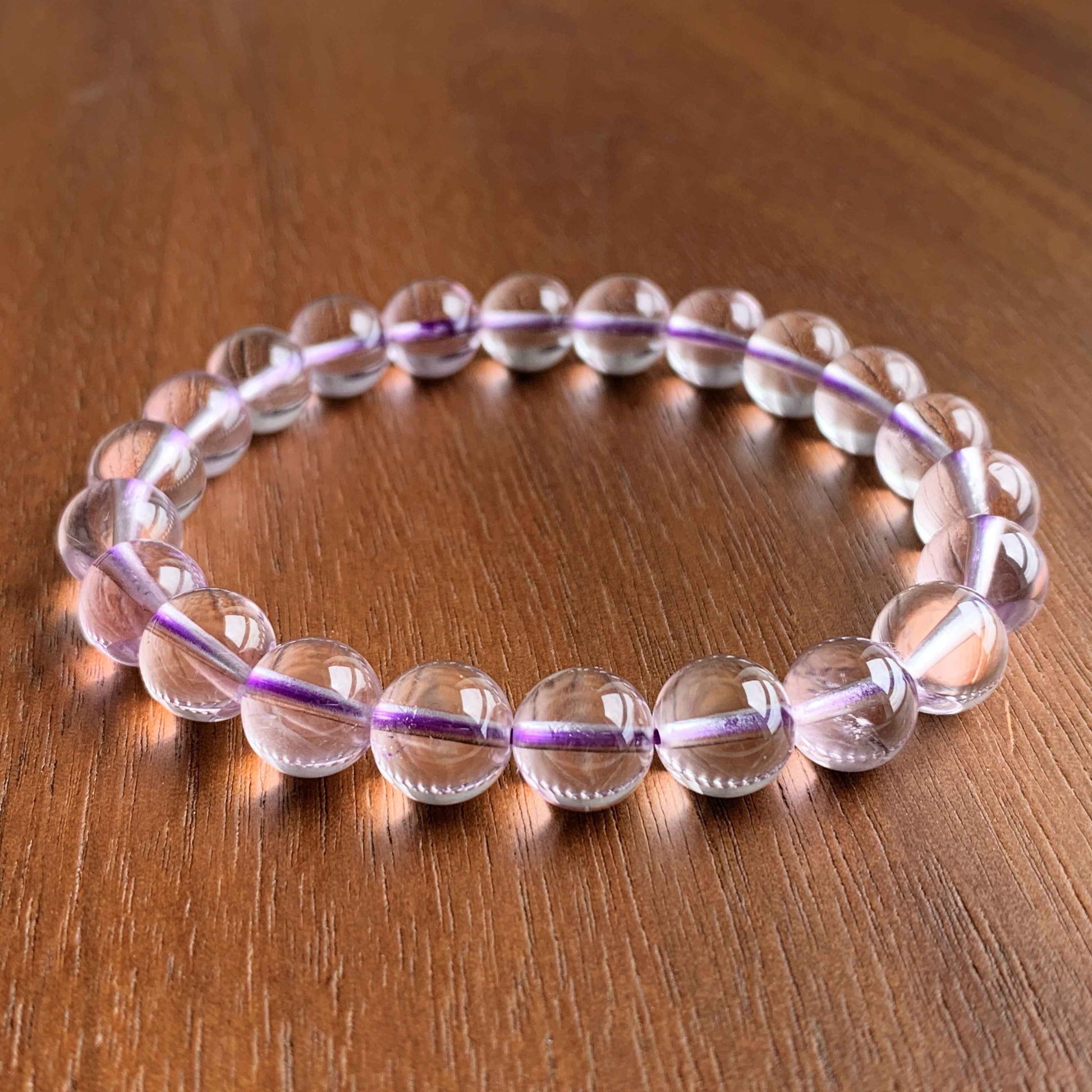 Lavender Amethyst Bracelet in 7 to 10MM