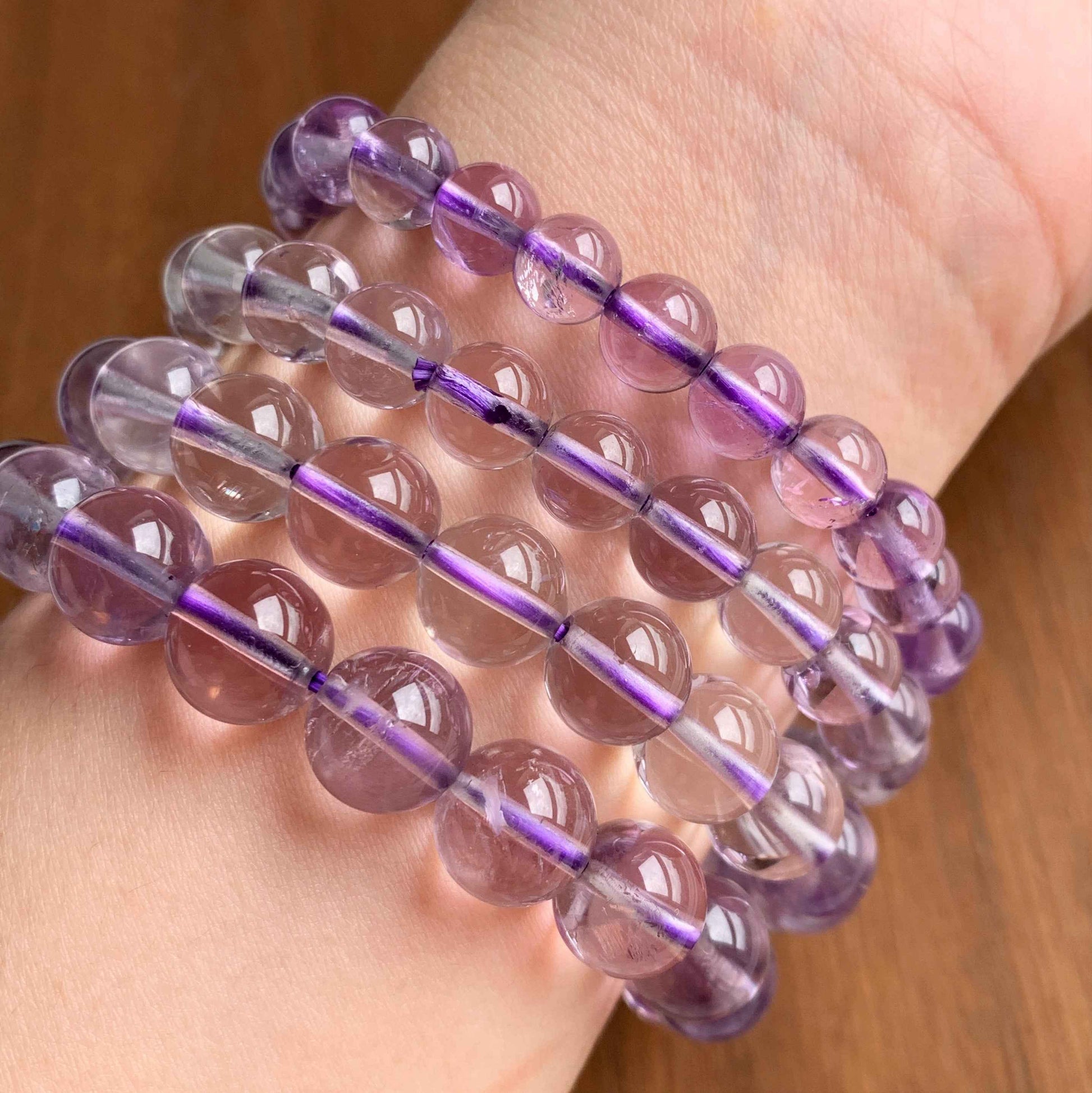 Lavender Amethyst Bracelet in 7 to 10MM