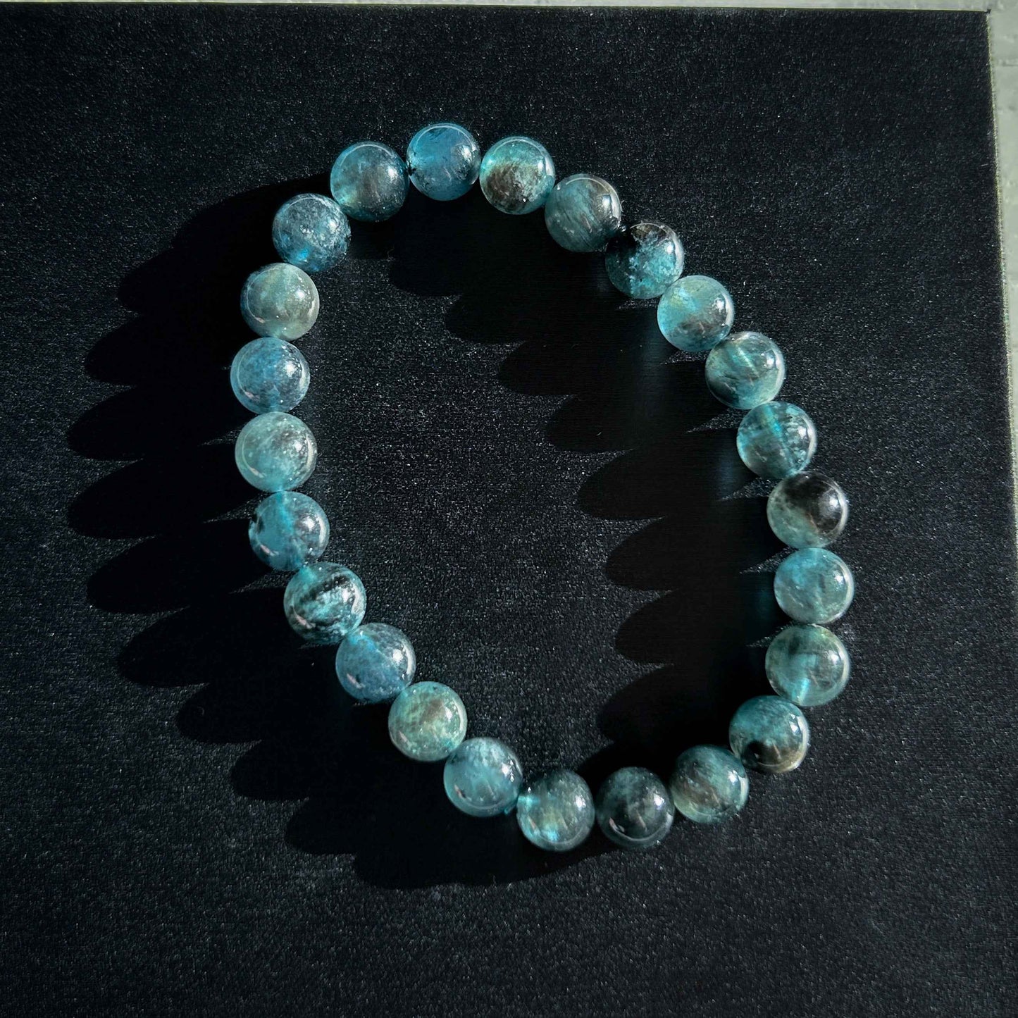 High Quality Rare Starry Devil Blue Aquamarine Bracelet in 7-9MM