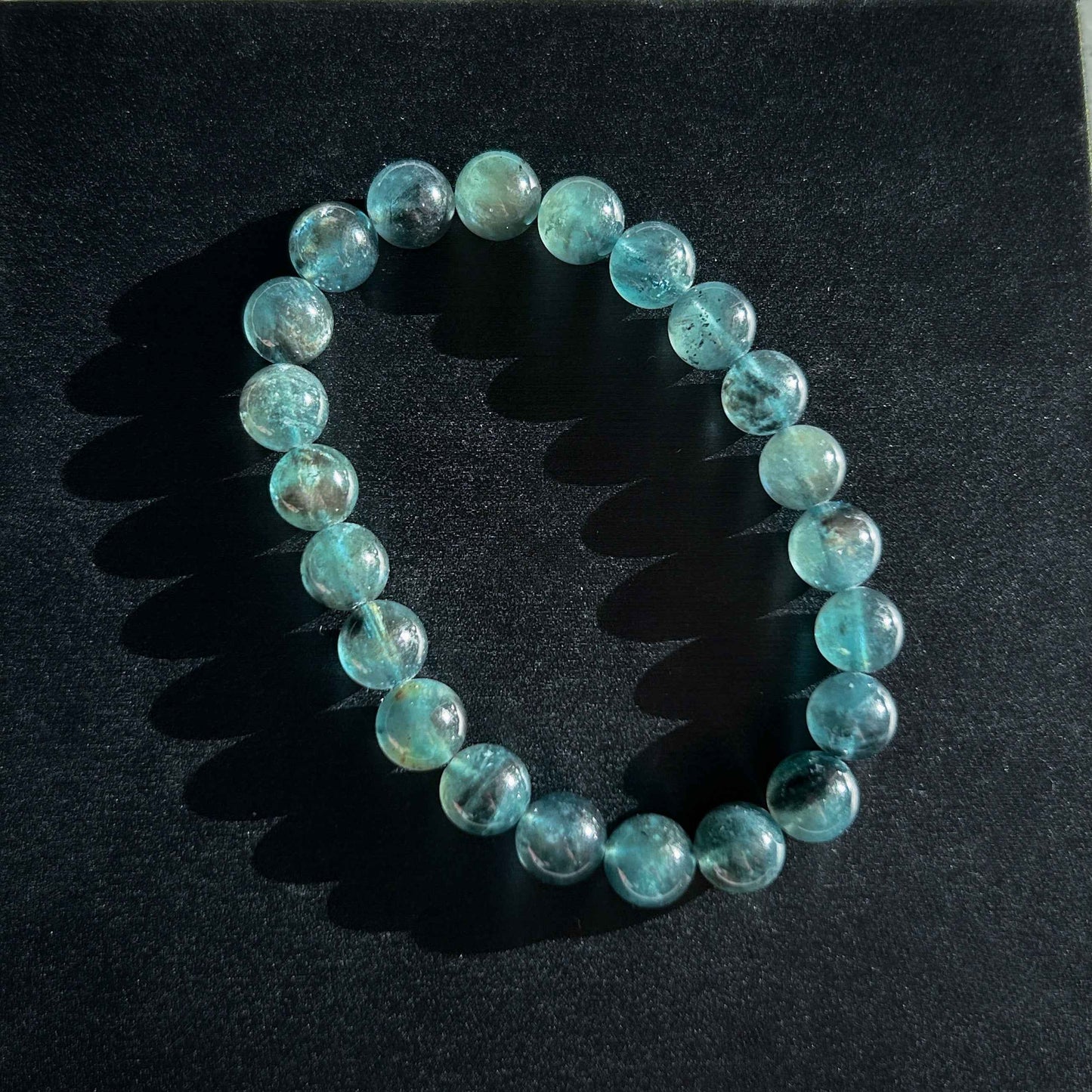 High Quality Rare Starry Devil Blue Aquamarine Bracelet in 7-9MM