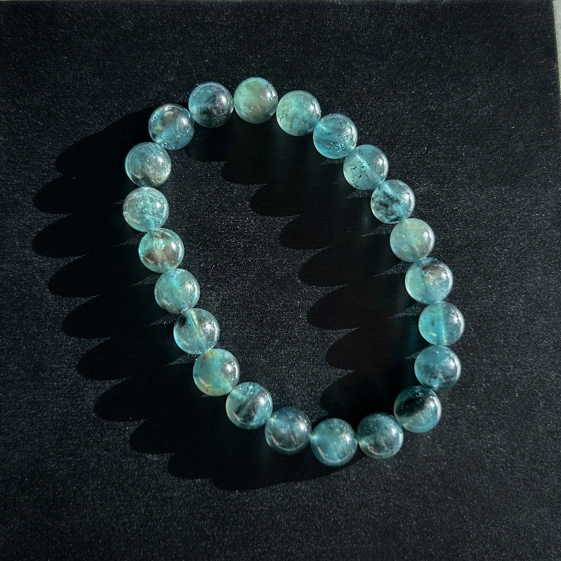 High Quality Rare Starry Devil Blue Aquamarine Bracelet in 7-9MM