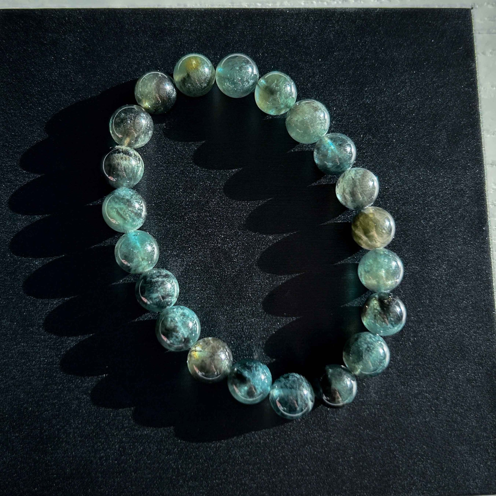 High Quality Rare Starry Devil Blue Aquamarine Bracelet in 7-9MM