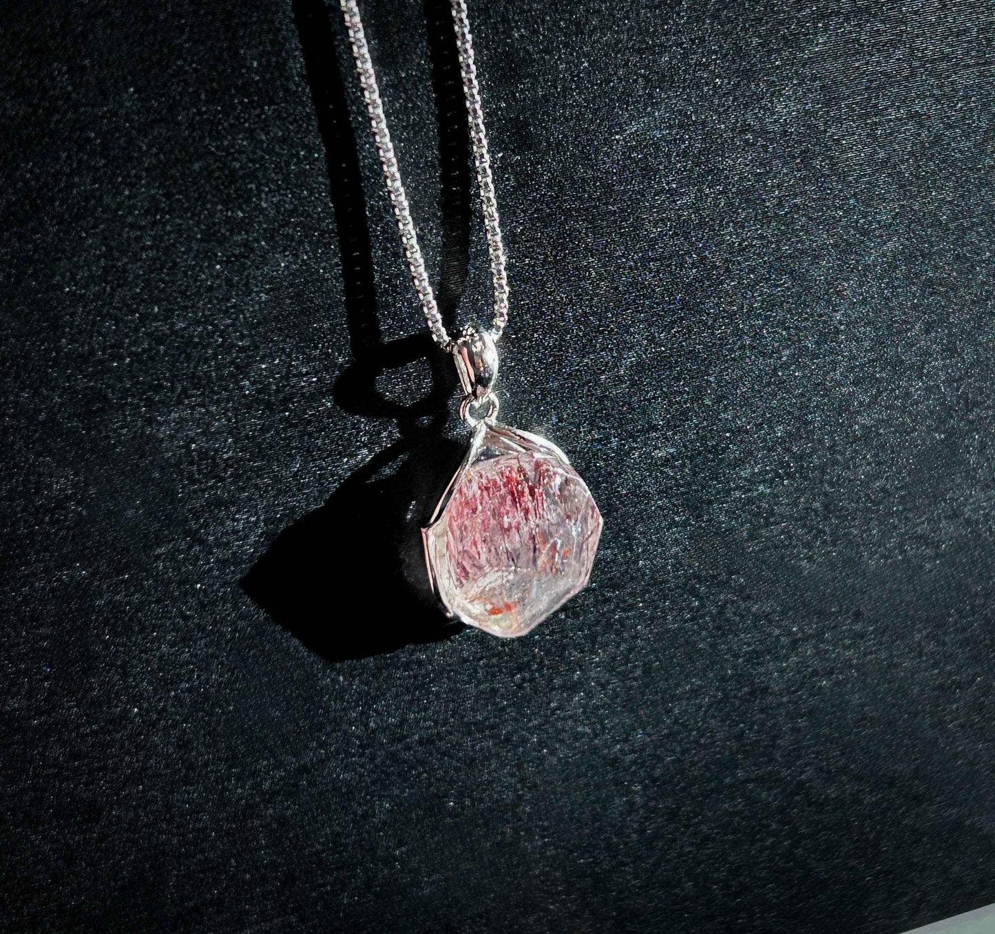 Rare Lepidocrocite Super7 925 Silver Mini Pendant (chain excluded)