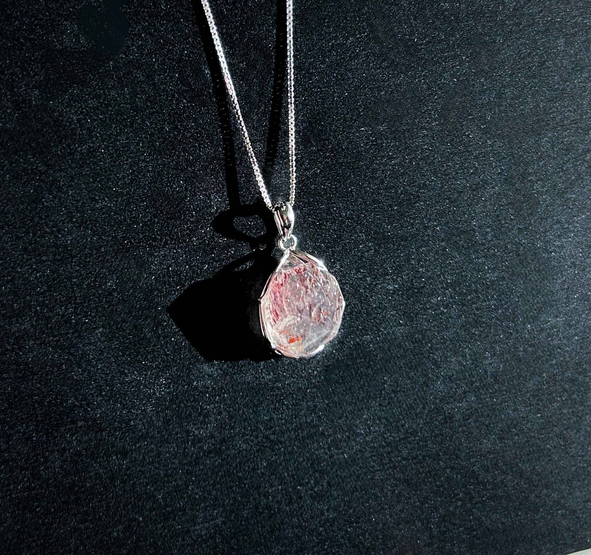 Rare Lepidocrocite Super7 925 Silver Mini Pendant (chain excluded)
