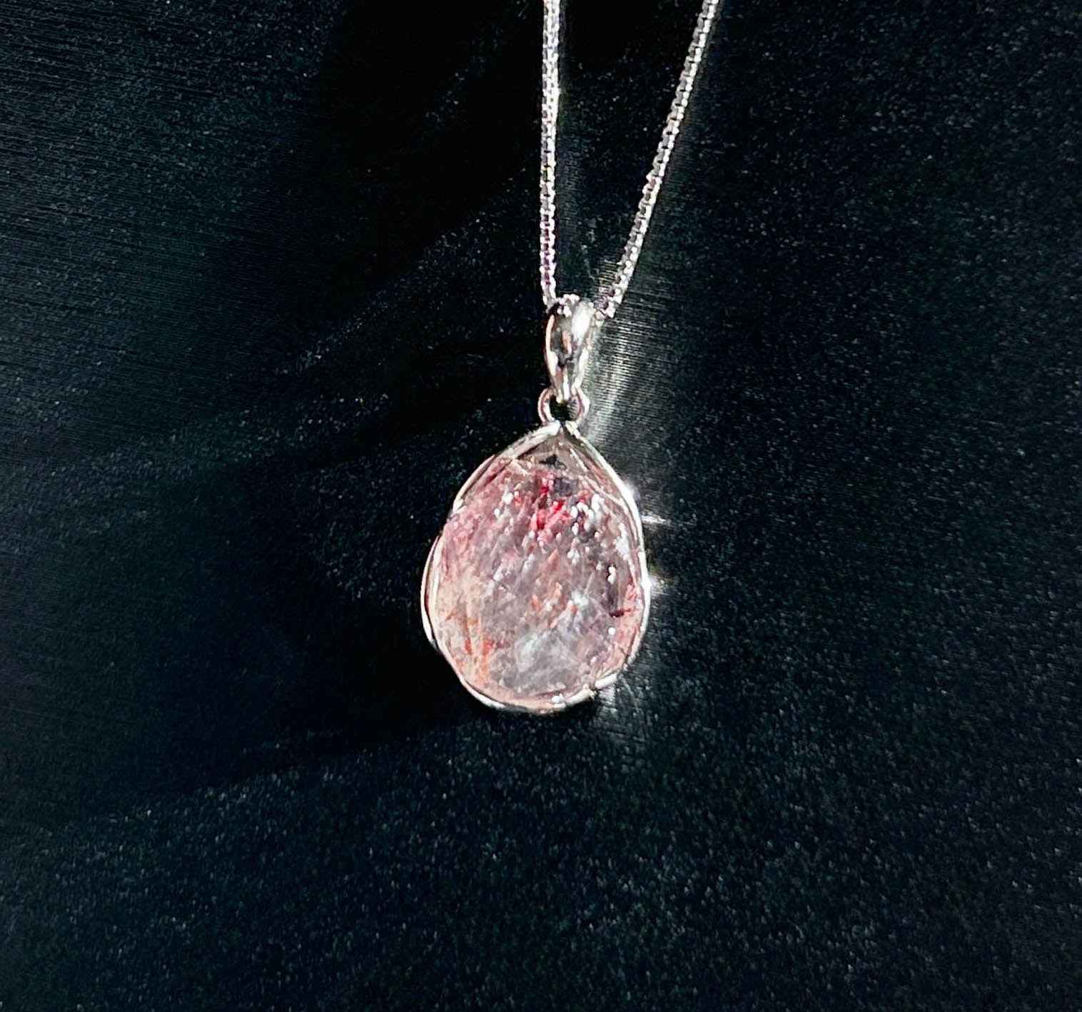 Rare Lepidocrocite Super7 925 Silver Mini Pendant (chain excluded)
