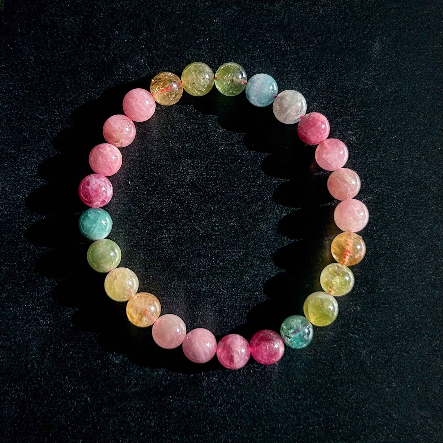 High Quality Rainbow Tourmaline Bracelet in 7MM