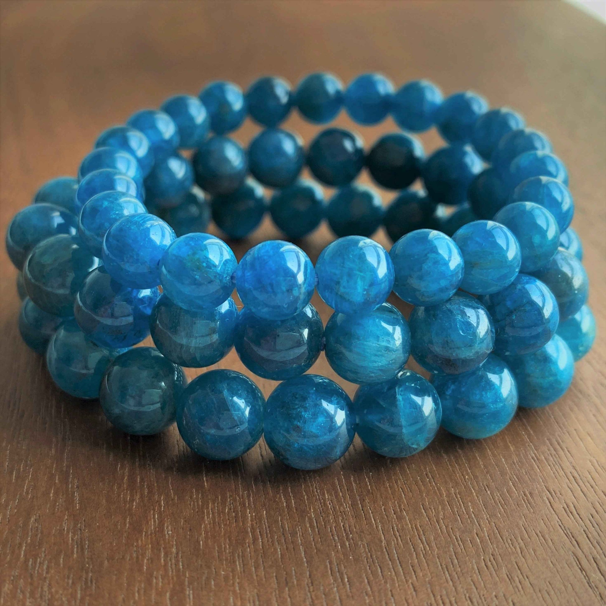 Natural Apatite Bracelet in 8 to 10MM