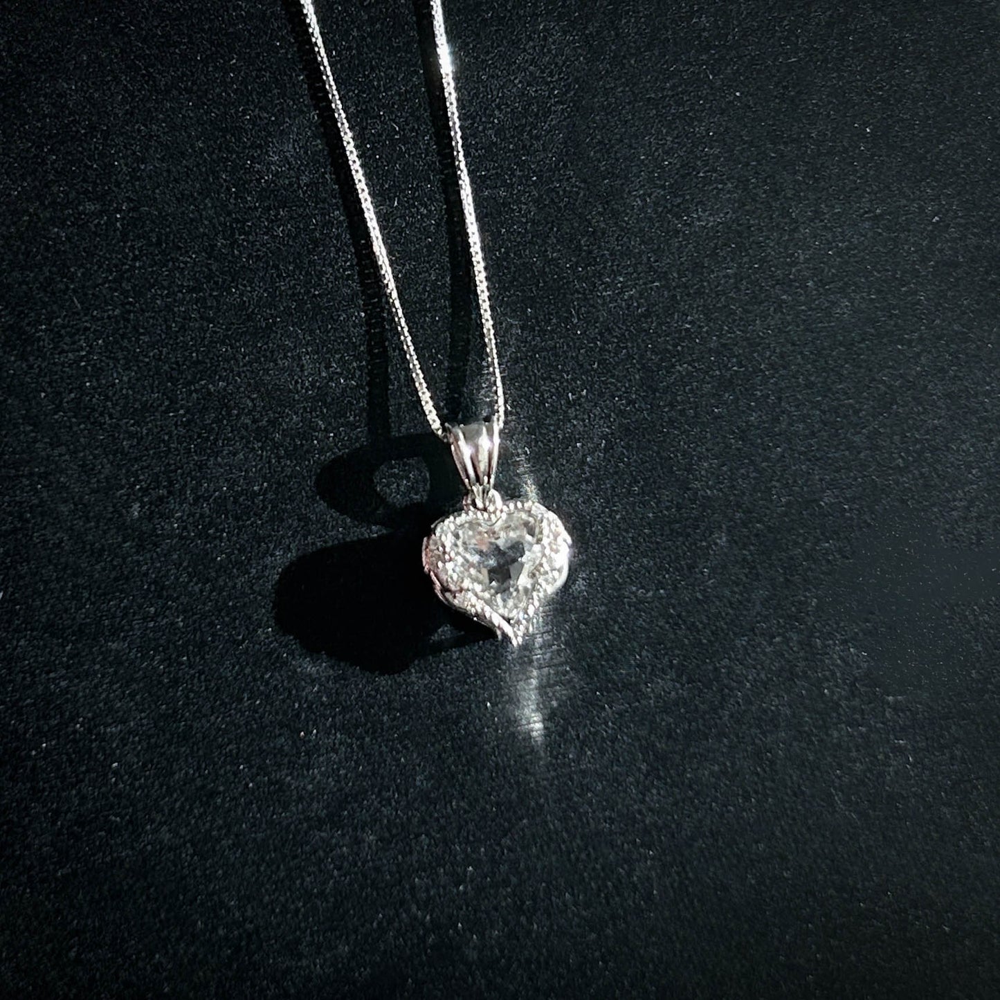 Clear Quartz Small Silver Pendant (chain excluded)