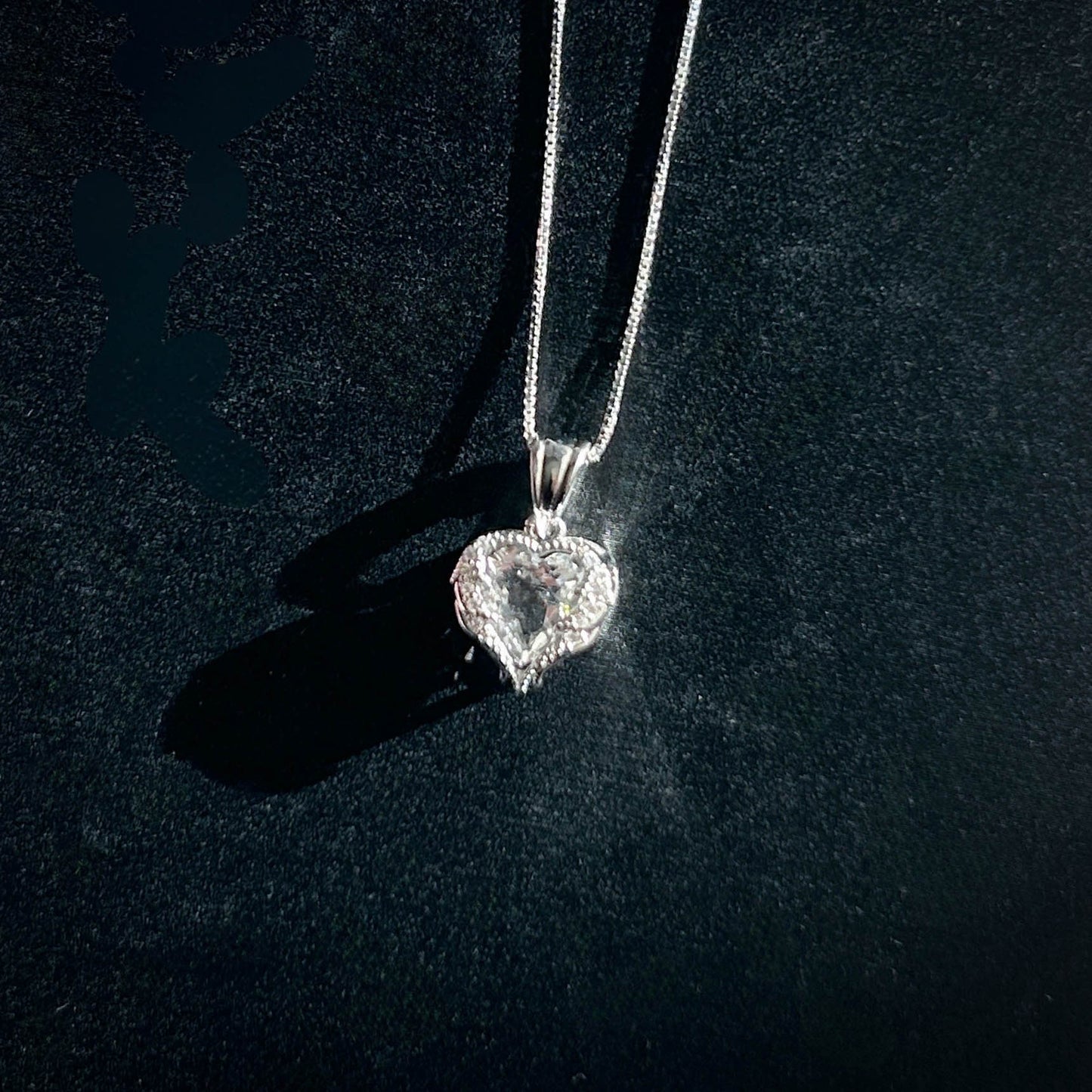 Clear Quartz Small Silver Pendant (chain excluded)